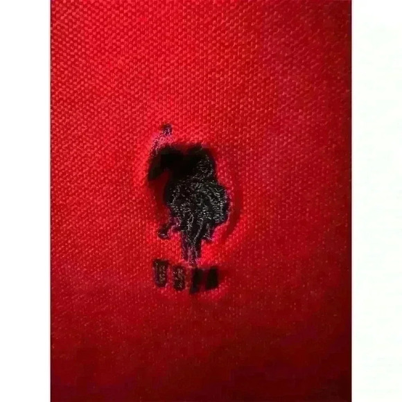 U.S. Polo Assn. Men's Red Polo Shirt XL Short Sleeve Luxury Feel - Picture 4 of 6